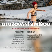 Otužilci i neotužilci pozor!🚨

Otužování s Míšou je zpět. 🥶🥳

Rád/a bys začal/a s otužováním nebo se v něm posunul o kousek dál? Tak se přihlas na naše lekce s naší instruktorkou Míšou!😉

Rezervace probíhá na telefonním čísle 737 226 099.
Kapacita lekce je omezená.